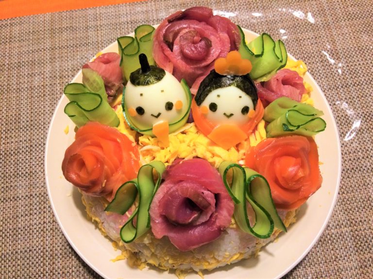 ひな祭りレシピ 初節句におすすめ 簡単なのに豪華なちらし寿司ケーキの作り方 ひな祭りごはんを紹介